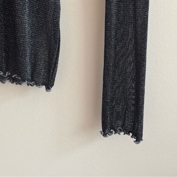 Free People Mesh Glitter Long Sleeve - Picture 4 of 5